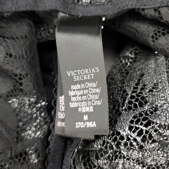 NWOT Victorias Secret Metallic Lace Bodysuit/Teddy, Womens Medium - Picture 5 of 6
